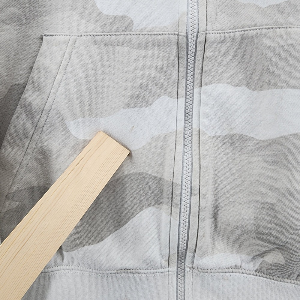 Nike Hoodie Mens XL Camo Club Fleece Full Zip Kangaroo Pocket Logo Streetwear - Picture 10 of 12